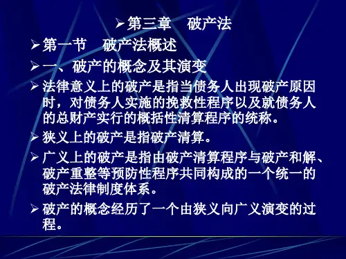 破产法教案