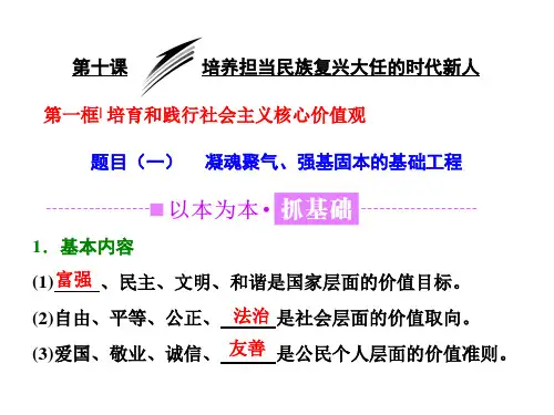 《培育和践行社会主义核心价值观》PPT课件(辽宁省市级优课)