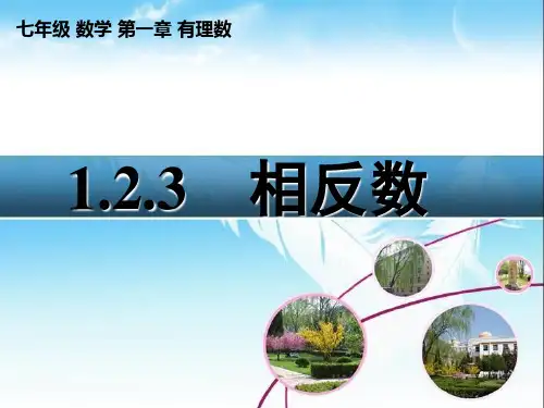 人教版数学七年级上册相反数课件PPT