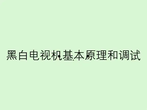 黑白电视机基本原理和调试