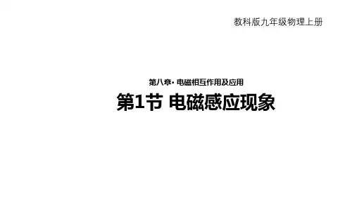 教科版初中物理九上电磁感应 课件