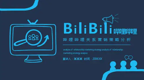 哔哩哔哩关系营销策略分析 动态PPT