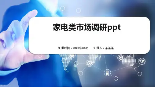 家电类市场调研ppt