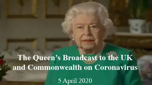 英国女王就疫情发表讲话(英语学习)