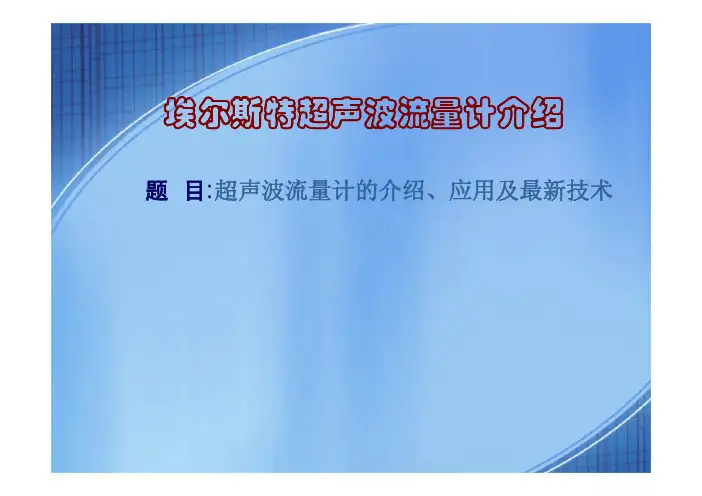 气体超声波流量计ELSTER