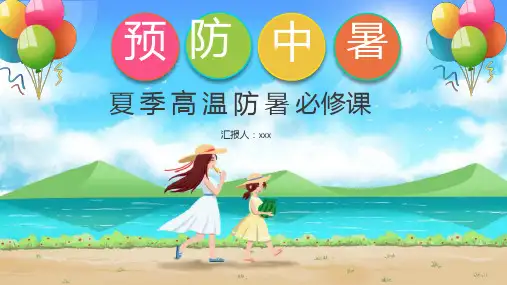 夏季高温预防中暑PPT