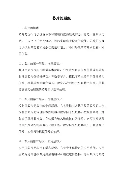 芯片的层级