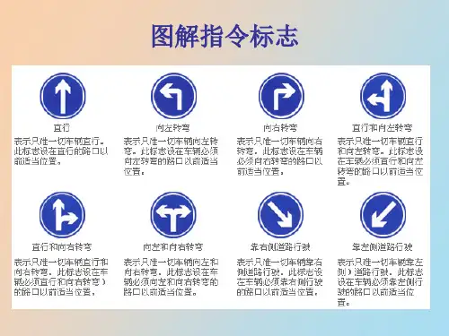 道路安全知识培训标志
