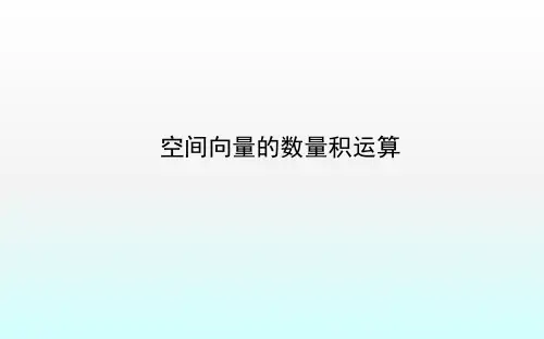空间向量的数量积运算-ppt课件