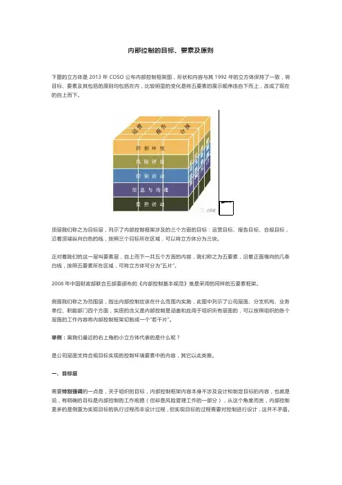 内部控制的目标