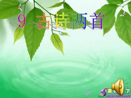 古诗两首《夜书所见》课件