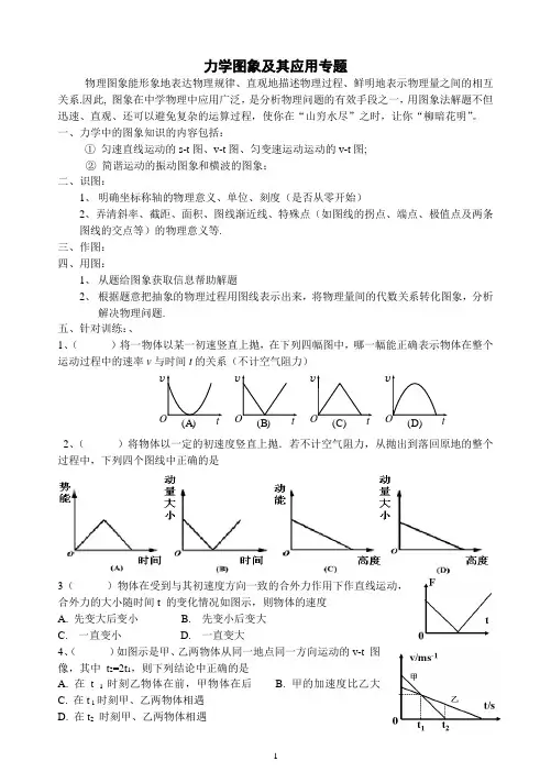 力学图象及其应用专题 人教版