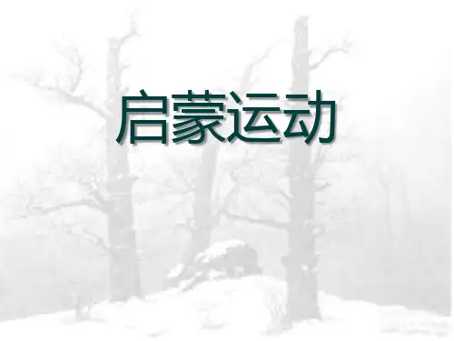 【精品历史课件】623启蒙运动课件共20张PPT