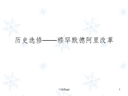 穆罕默德阿里改革
