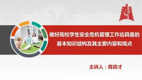 做好高校学生安全危机管理工作应具备的基本知识结构及其主要内容 蒋良才