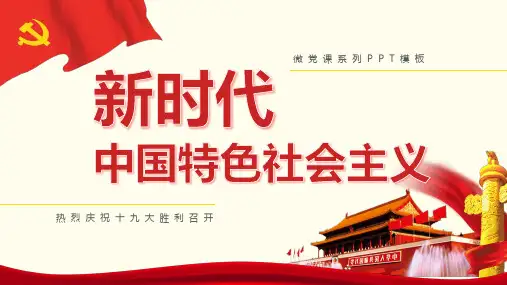 新时代中国特色社会主义