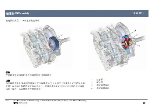 奔驰无级自动变速器CVT 722.8 (四)