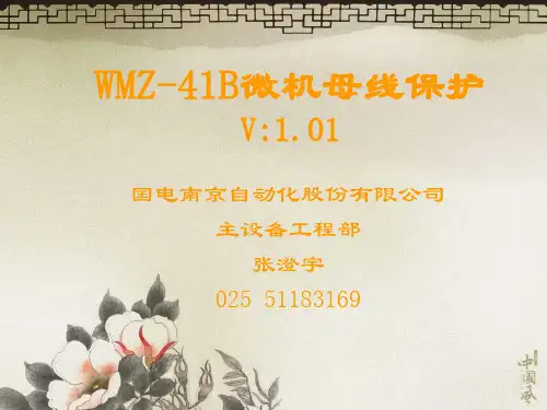 WMZ41B微机母线保护20211105VER101.ppt