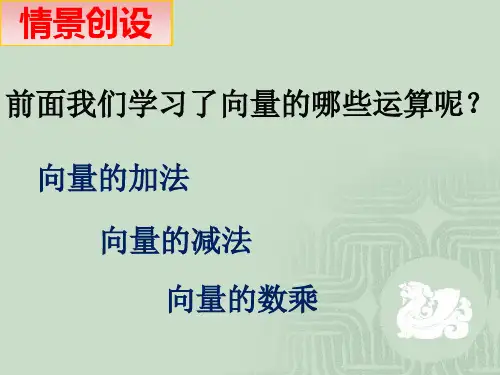 424平面向量的数量积公开课