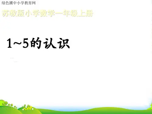 1～5的认识》教学课件