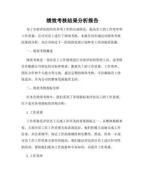绩效考核结果分析报告