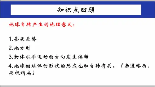 地球公转和自转共同作用的地理意义