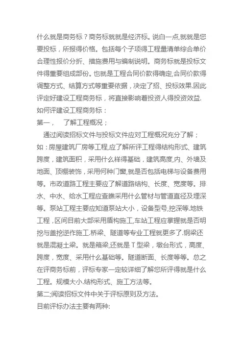 什么是商务标
