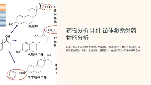药物分析 课件 甾体激素类药物的分析
