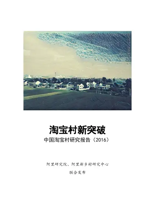 中国淘宝村研究报告(2016)