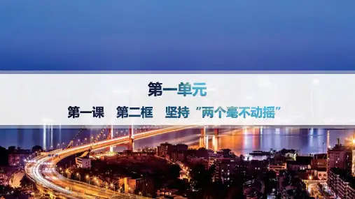 高中思想政治必修第二册精品课件 第1单元 第1课 第2框 坚持“两个毫不动摇”——分层作业