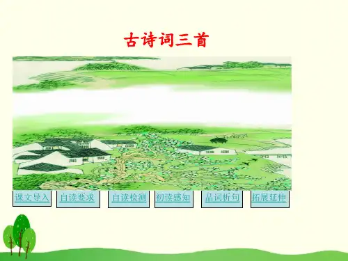四年级下册语文课件-21《古诗词三首》(人教版)(共38张PPT)