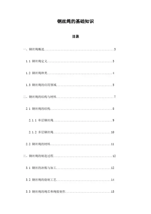 钢丝绳的基础知识