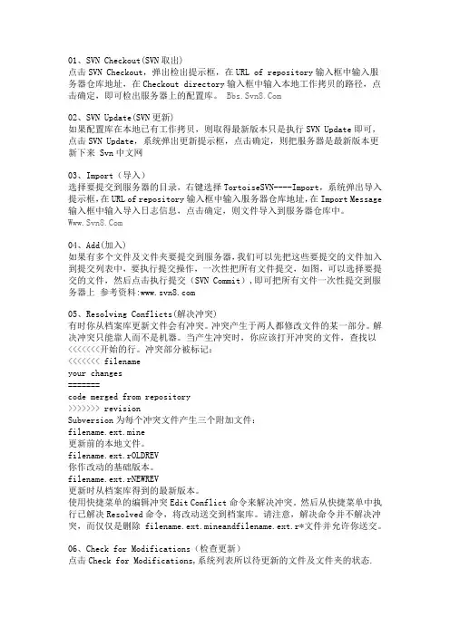 SVN功能详解