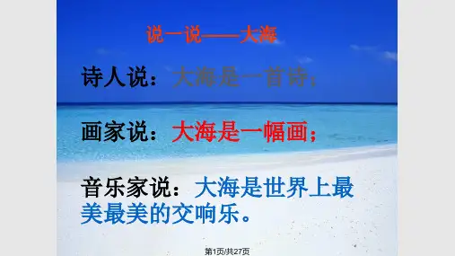 大海啊故乡音乐PPT课件
