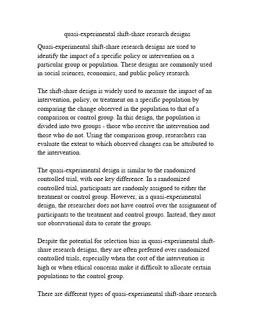 quasi-experimental shift-share research designs