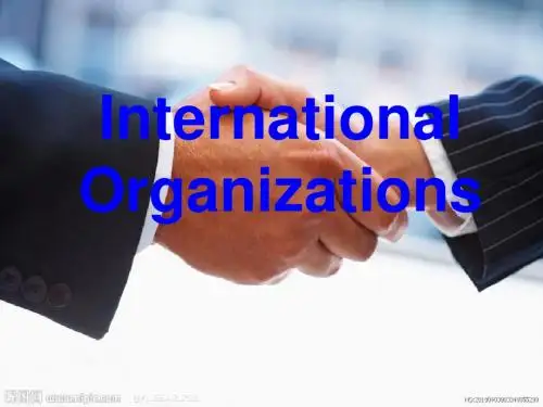 International Organizations 国际组织