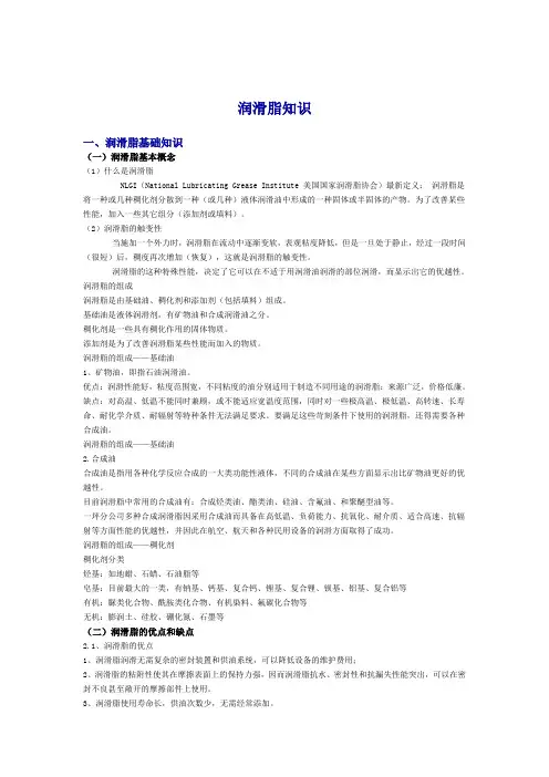 润滑脂知识