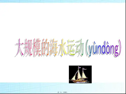 人教版高中地理必修(一) 3.2大规模海水运动  课件  (共37张)