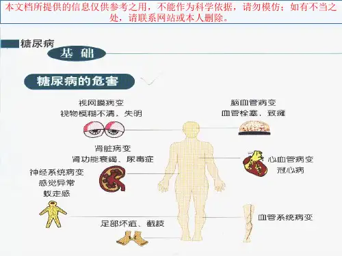 糖尿病中医药知识健康讲座培训课件