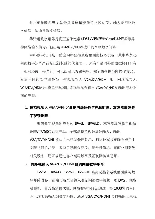 网络数字矩阵