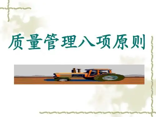 质量管理八项原则