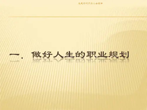 做成功的职业人士课件
