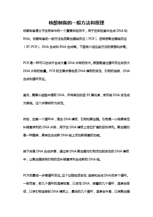 核酸制备的一般方法和原理