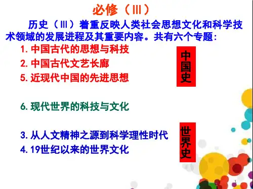 岳麓版必修三第一单元 中国古代的思想和科技 复习课件 27ppt