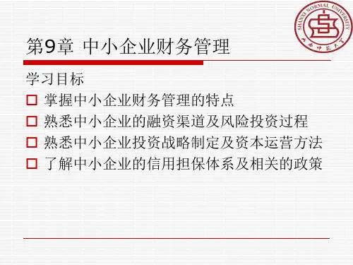 第9章 中小企业财务管理.ppt