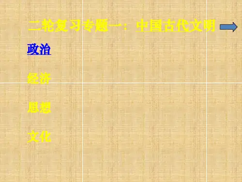 中国古代文明教学课件PPT