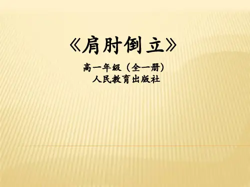 《体操——肩肘倒立》课件