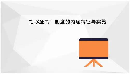 1+X证书内涵特征与实施
