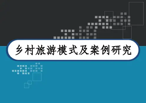 乡村旅游模式及案例研究 PPT