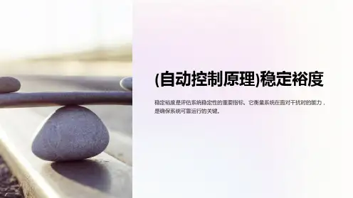 (自动控制原理)稳定裕度